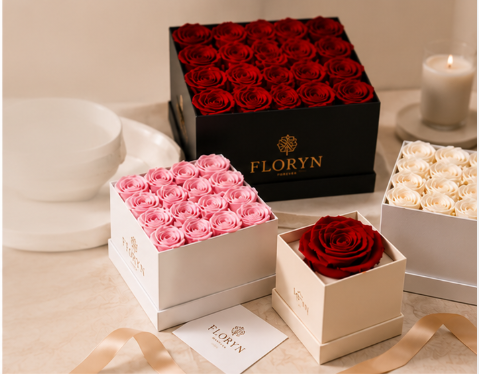 Floryn preserved flower product composite