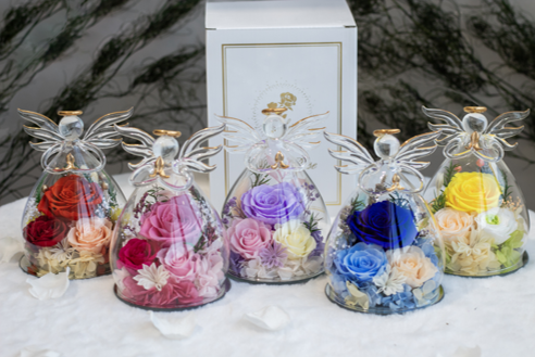 Preserved Rose Glass Dome Series